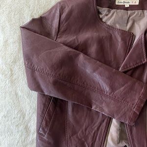 Faux Leather jacket Size US Small.